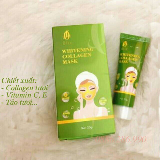 Mặt Nạ Collagen Tươi Olic - Cấy trắng da, căng bóng da, chống lão hóa, nâng cơ trẻ hóa, mờ nhăn, mờ nám, mờ thâm mụn