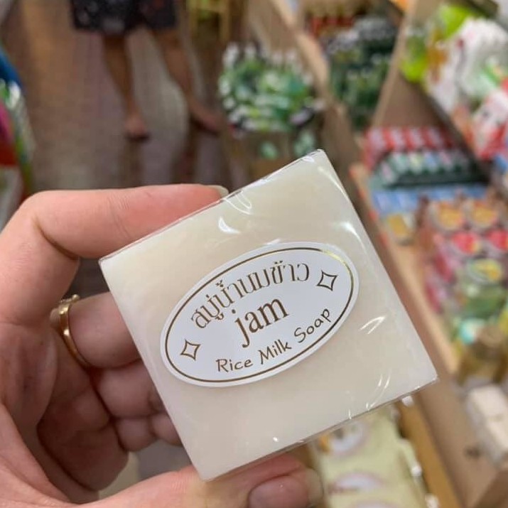 Xà Bông Tắm Sữa Cám Gạo Thái Lan JAM RICE MILK SOAP 50g