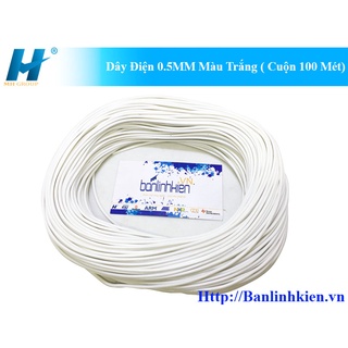 Dây điện 0.5mm màu trắng