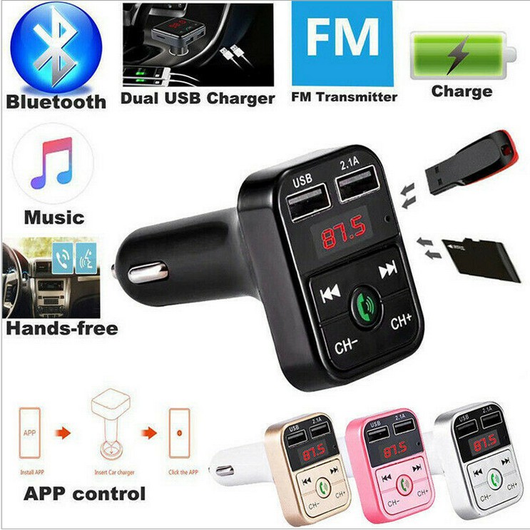 Thiết Bị Phát Mp3 Bluetooth Không Dây Tích Hợp Cổng Sạc Usb Cho Xe Hơi