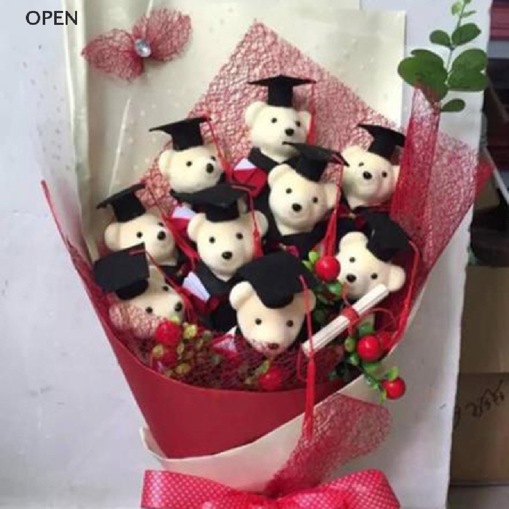 Búp Bê Gấu Bông Đứng 12cm Trang Trí Lễ Tốt Nghiệp