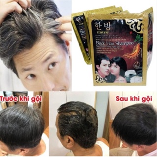 Combo 10 Gói Dầu gội đen tóc thảo dược