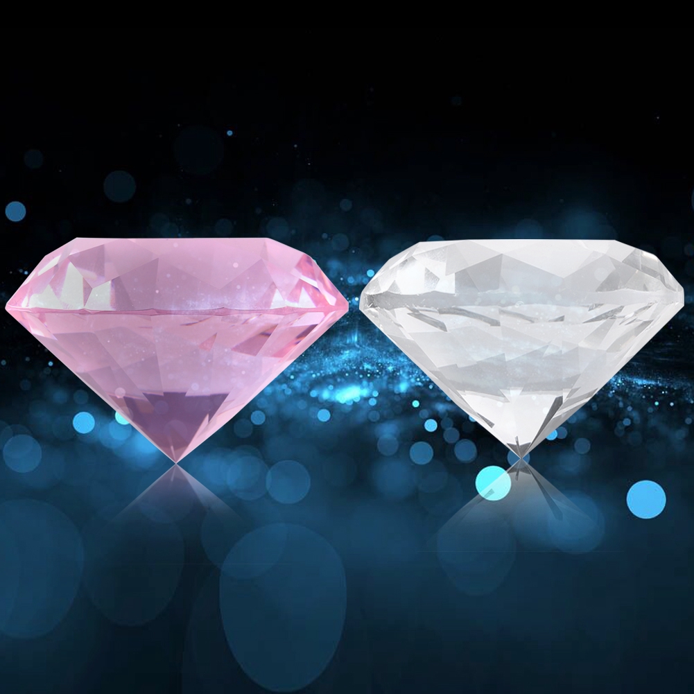 Viên kim cương pha lê nhân tạo kích thước 60mm dùng trang trí phông nền chụp ảnh