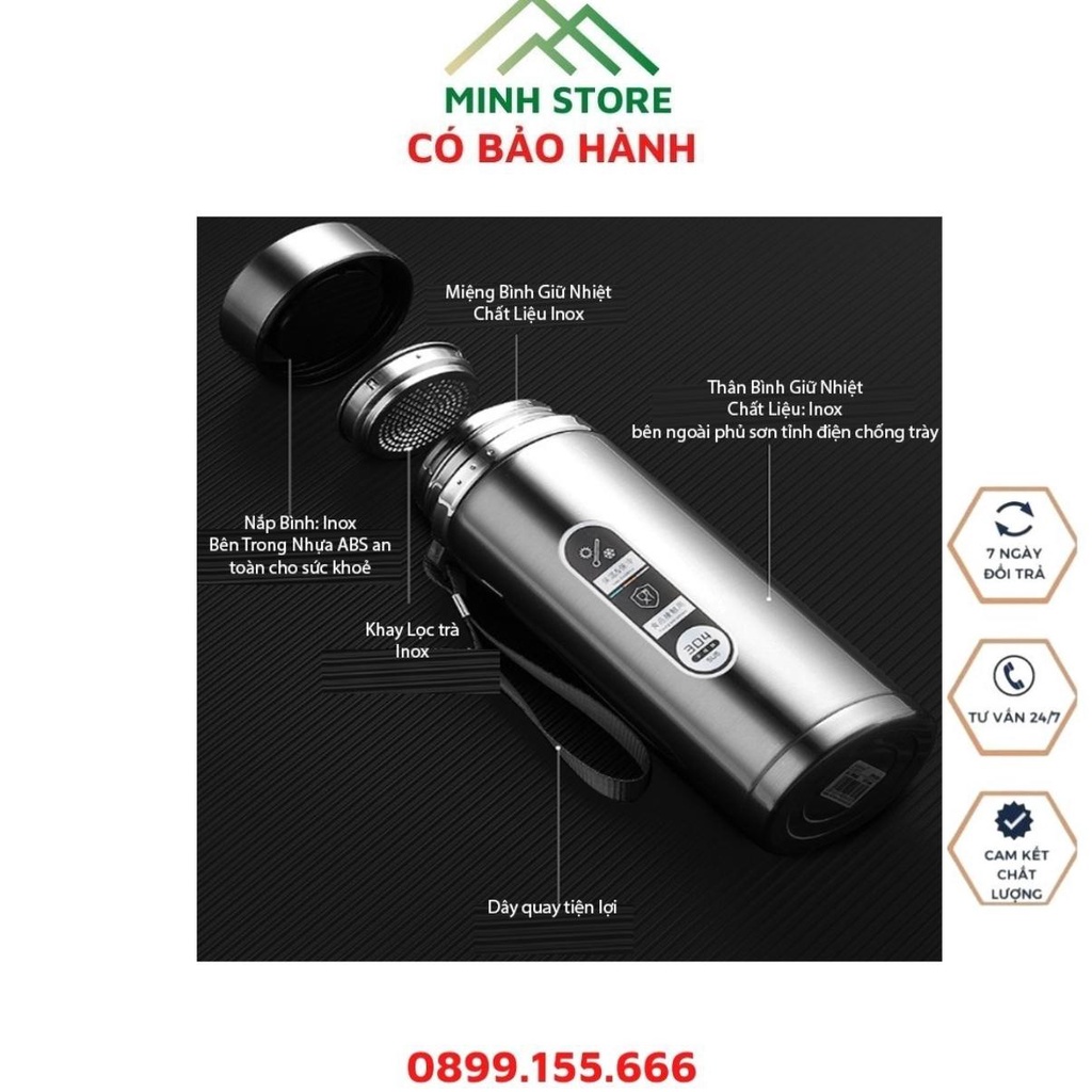 Bình giữ nhiệt cao cấp inox 1000ml bình nước giữ nhiệt