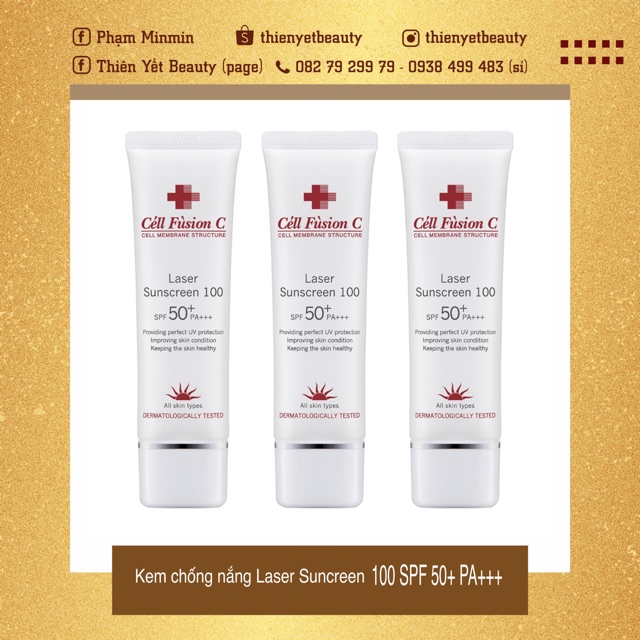 50ML - Kem chống nắng Laser Sunscreen 100 SPF 50+ PA+++