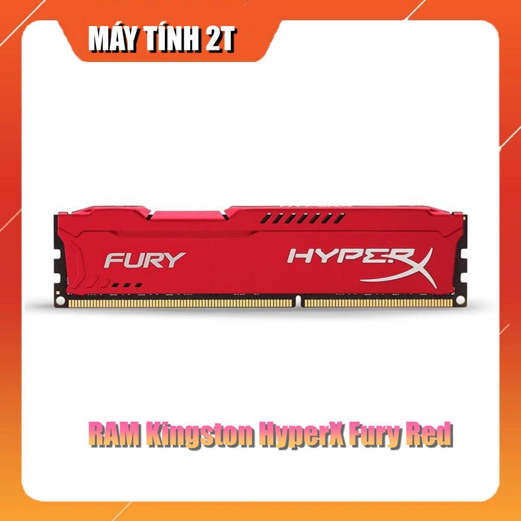 [CHÍNH HÃNG] RAM Kingston HyperX Fury Red 8GB (1x8GB) DDR3 Bus 1600Mhz- Máy Tính 2T | BigBuy360 - bigbuy360.vn