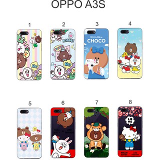 Ốp lưng OPPO A3S dẻo in hình Gấu Brown,Thỏ Cony