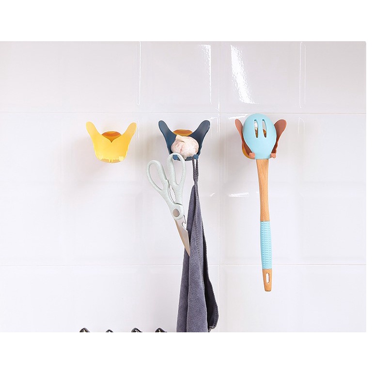 Khay đựng bánh xà phòng dán tường hình bướm - Giá đỡ xà bông tắm bằng nhựa hình bướm xinh xắn