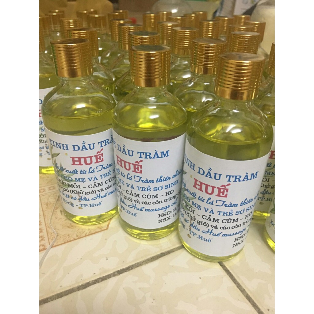 (Sỉ 10 chai )Tinh Dầu Tràm Huế Nguyên Chất Loại 1 Chai Tròn 100ml