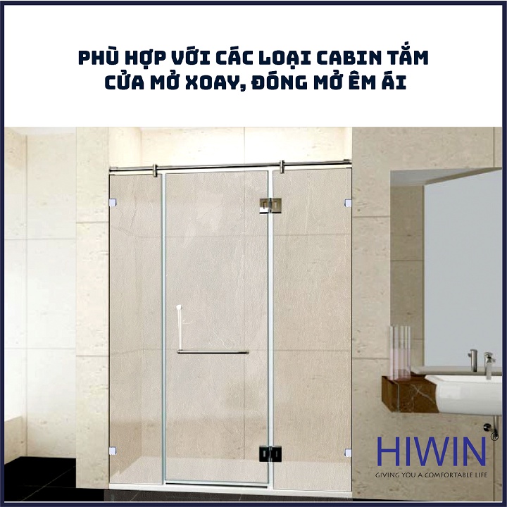 Combo 2 gioăng (ron) chắn nước nhà tắm chữ H, Y, A, F, gioăng lá 135 độ dùng cho kính 10mm HIWIN