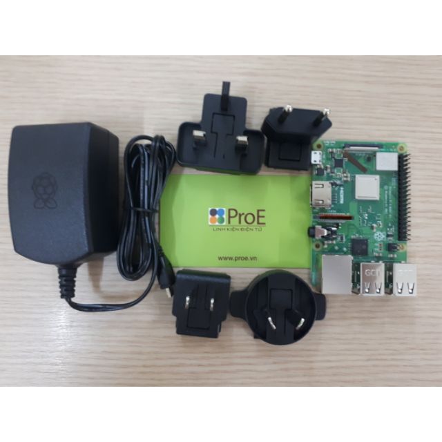 Raspberry Pi 3 Model B+ made in UK và Nguồn chính hãng 5V 2.5A | BigBuy360 - bigbuy360.vn