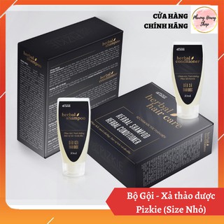 [HÀNG ĐỘC QUYỀN] Bộ Gội - Xả Thảo Dược Pizkie ( Mini Size) ( Dầu gội 50ml + Dầu Xả 50ml)