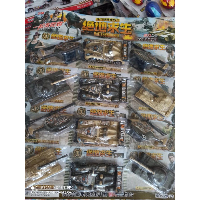 Đồ Chơi ô tô xe  hình tăng cho bé vỉ 12 cái