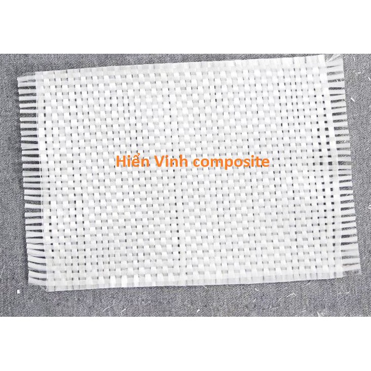 Vải thuỷ tinh dạng dệt Woven Roving 200, làm vật liệu Composite, lót pô xe, chống cháy, 1 kg
