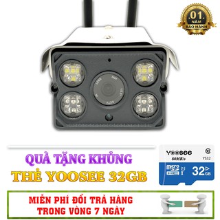Combo camera giám sát yoosee x8100 - tặng kèm thẻ nhớ 32 gb yoosee