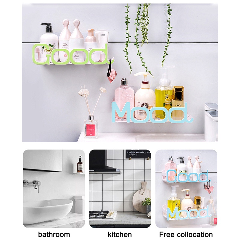 QQ Giá Đỡ Dầu Gội Đa Năng Có Rãnh Bảo Vệ Cho Nhà Bếp