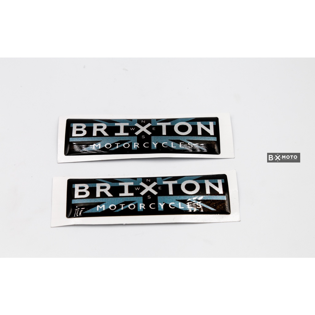 Logo Brixton dán bình xăng (silicon) (1 cặp)
