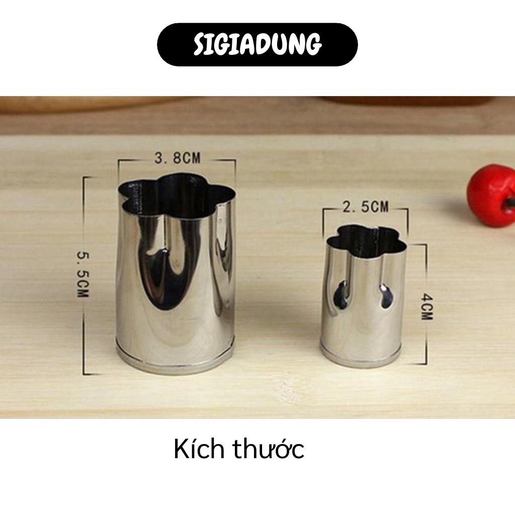 [SGD] Tỉa Rau Củ - Khuôn Tạo Hình Củ Quả, Rau Cầu, Bánh Quy 8 Món Cho Bé Bằng Thép Không Gỉ  4001