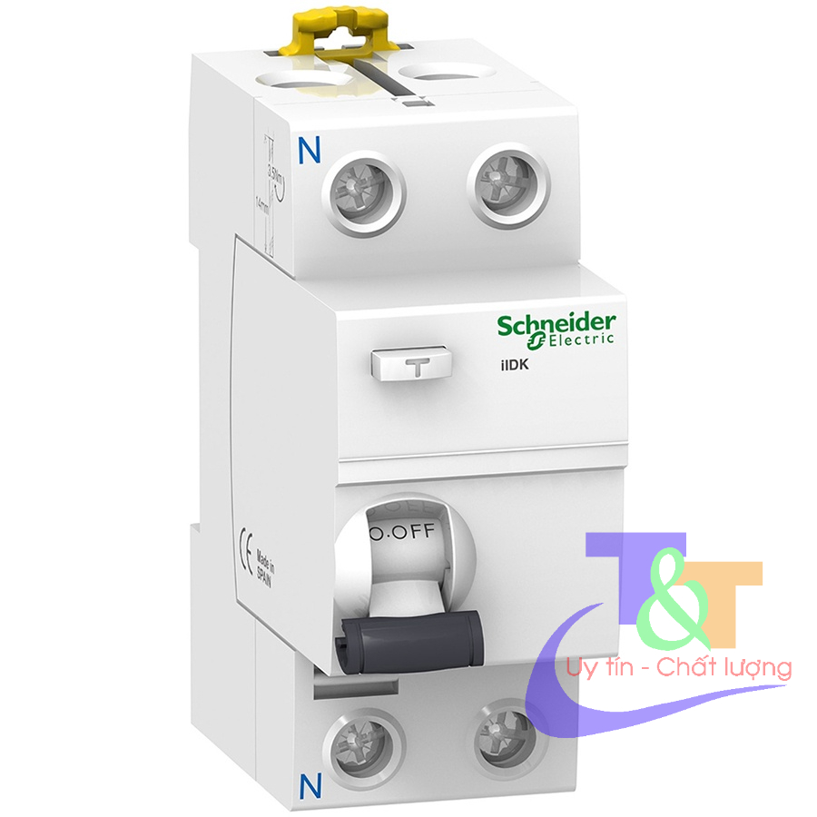 Cầu dao chống rò Acti9 RCCB 2 Pha  25A, 40A, 63A, 100A ilD Schneider