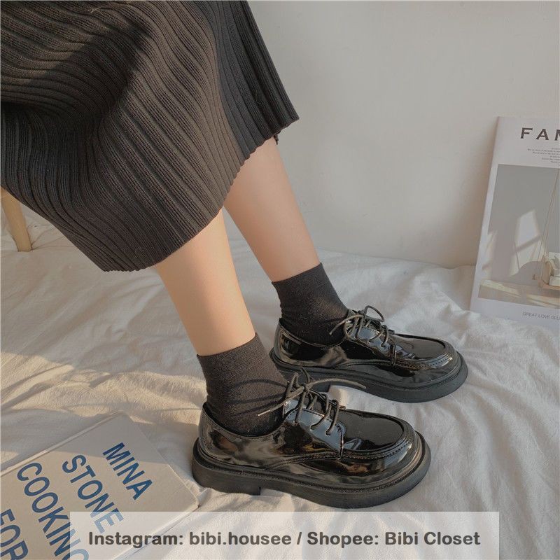 [CÓ SẴN]Giày Dr Oxford học sinh Nhật Bản vintage retro thanh lịch đơn giản mã S66 | BigBuy360 - bigbuy360.vn