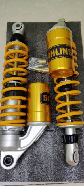 Phuộc sau OHLINS bình dầu mẫu 2019 có núm tăng chỉnh gắn Dr Wave RS WIN MAX TAURUS SIRIUS JUPITER AXELO ELEGANT