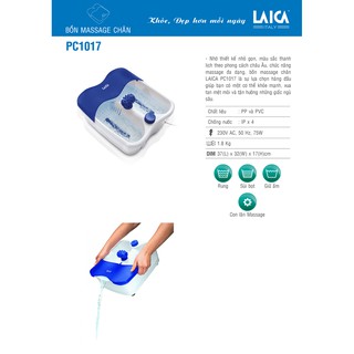 Bồn ngâm chân massage Laica PC1017