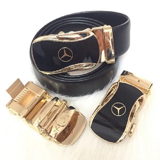 [Dây nịt] Thắt Lưng Da Nam MERCEDES Cao Cấp Da Xịn. Dây Lưng Da Bò 100% Khóa Đúc Mạ Vàng Bạc Nam Tính Chính Hãng GC1961