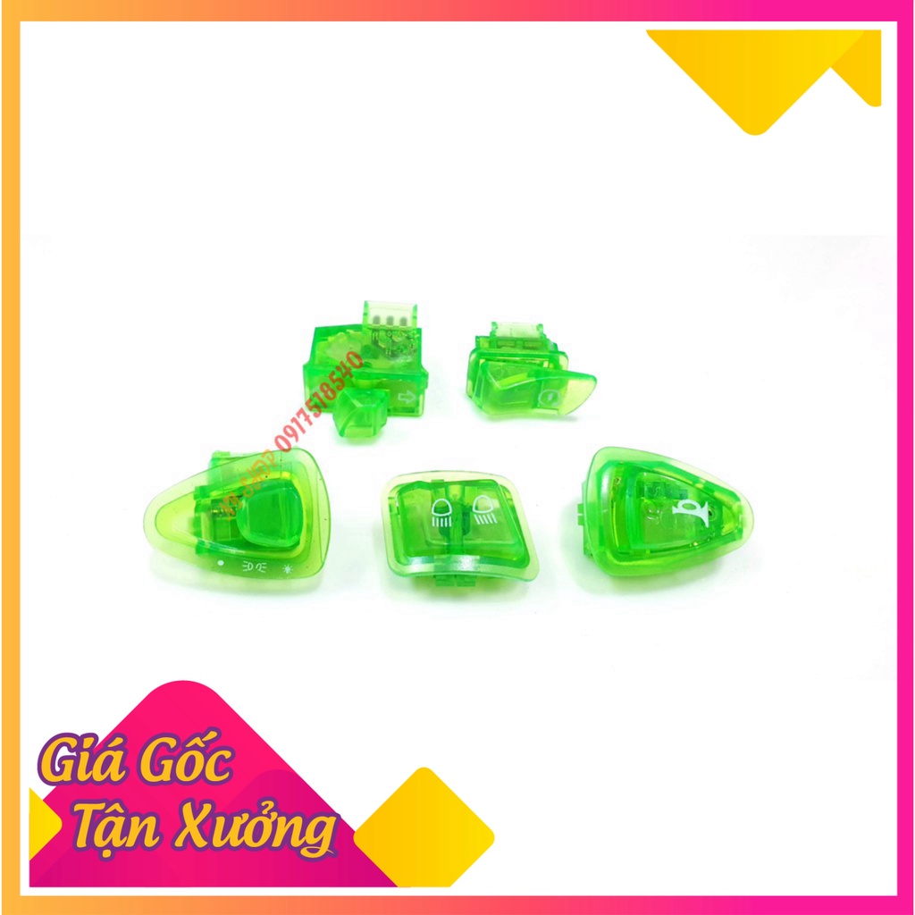BỘ CÔNG TẮC MÀU TRONG SUỐT HONDA ĐỜI MỚI  (Ảnh Sp thật)