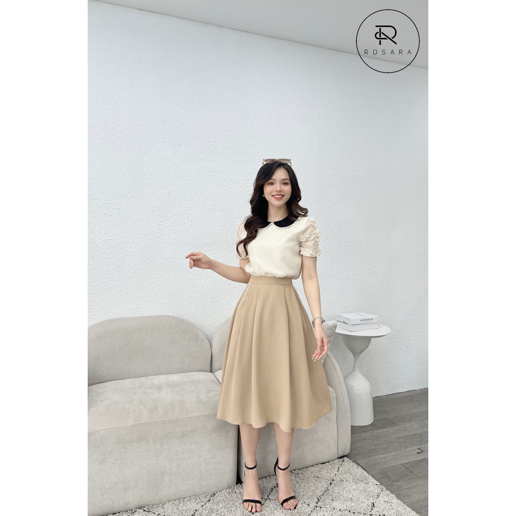 Chân váy công sở dáng A thời trang công sở nữ Rosara CV3