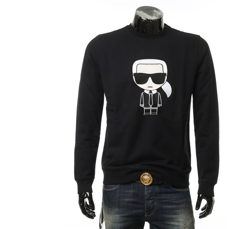 Áo Sweater Cổ Tròn Họa Tiết Karl Lagerfeld Cổ Điển Dành Cho Nam 592950