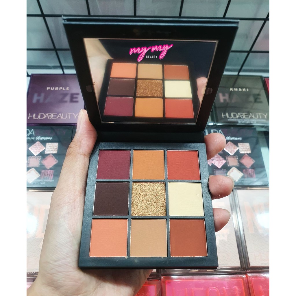 Huda Beauty - Bảng Phấn Mắt Warm Brown Obsessions 9 ô 1.1g