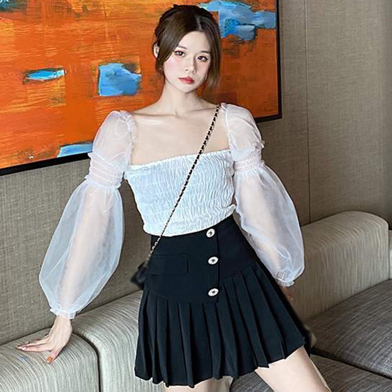 Áo Nữ Tay Dài Trễ Vai Thời Trang Quyến Rũ