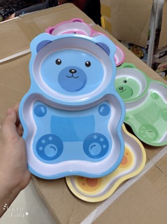 Bát ăn dặm 2 ngăn hình gấu đáng yêu cho bé