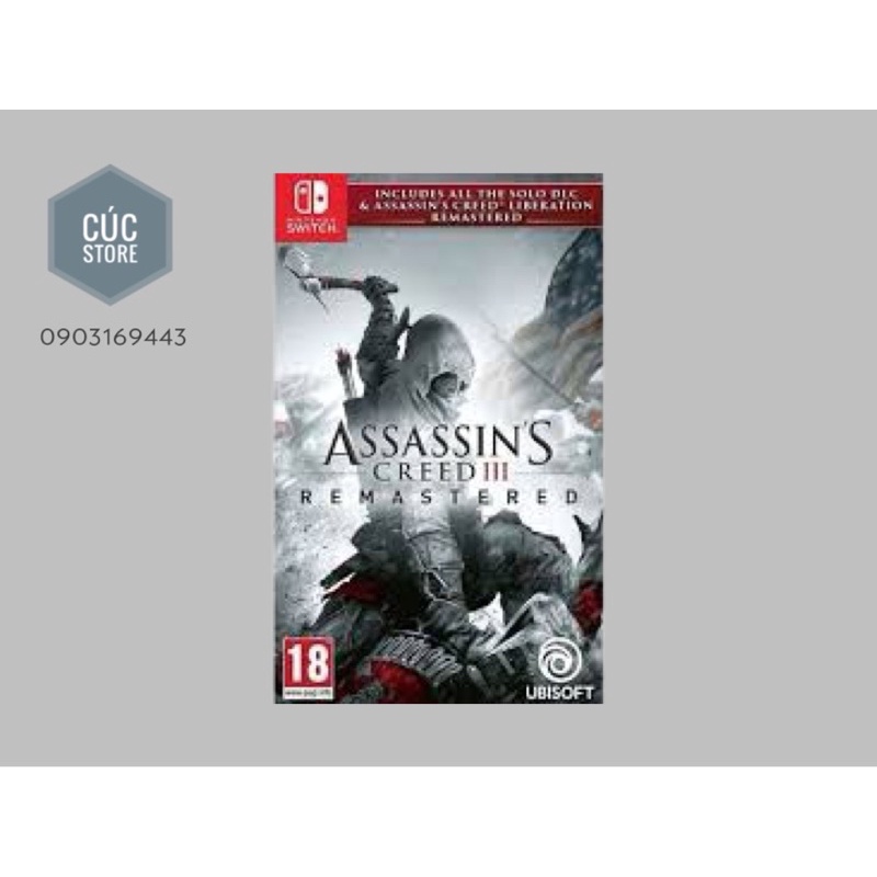 Đĩa chơi game SWITCH: Assassin's Creed 3 Remastered