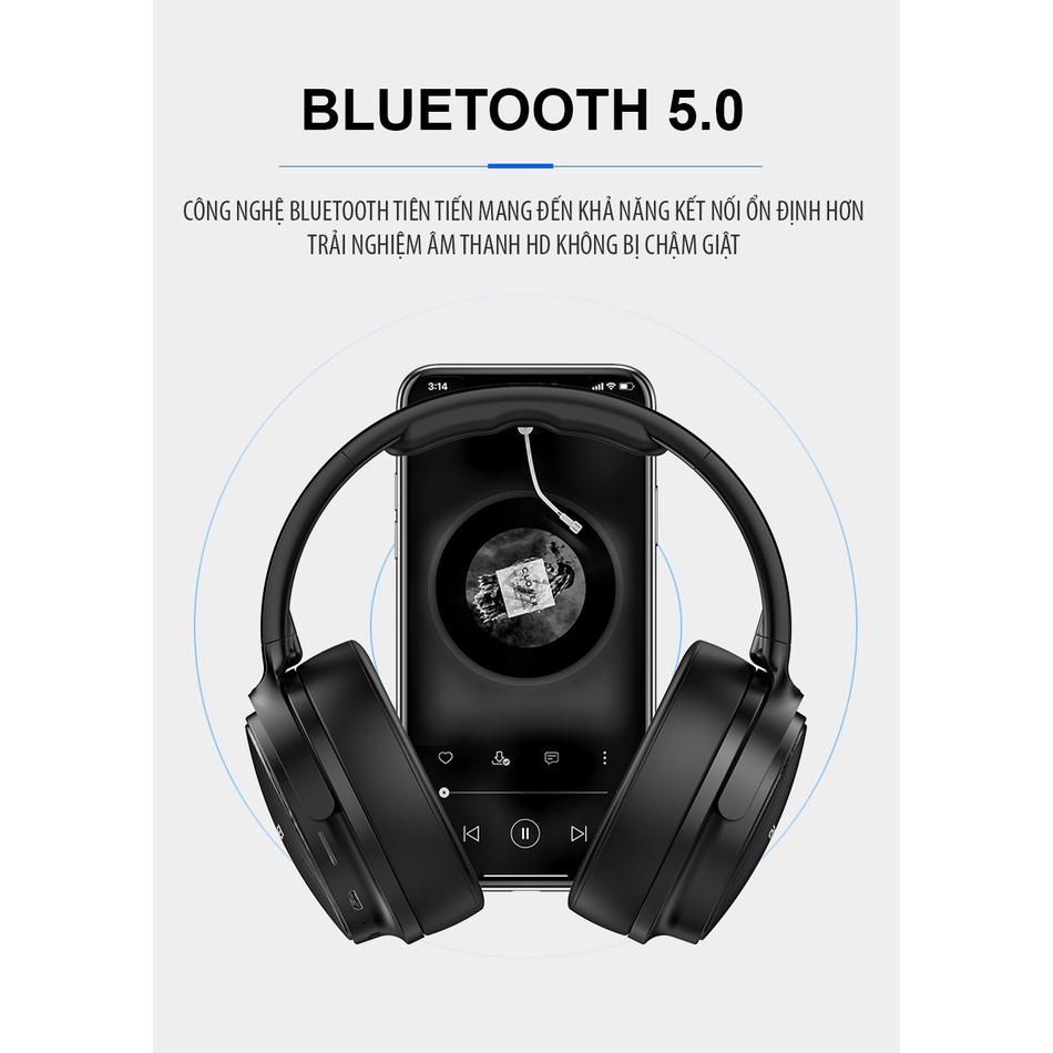 Tai nghe Awei A780BL Bluetooth âm Bass chắc, khoẻ, kiểu dáng chụp tai không đau tai, hàng Chính hãng