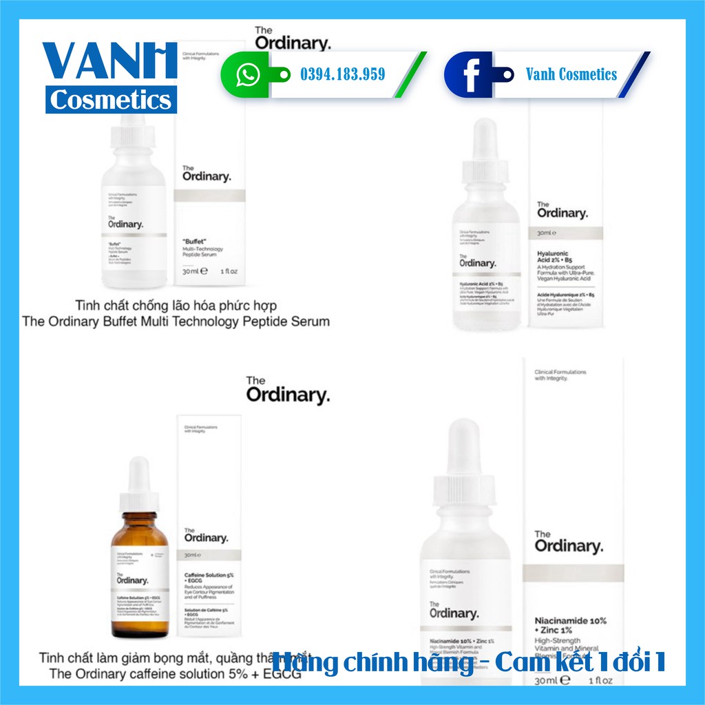 Serum The Ordinary Dưỡng Da 30ml - Vanh Cosmetics