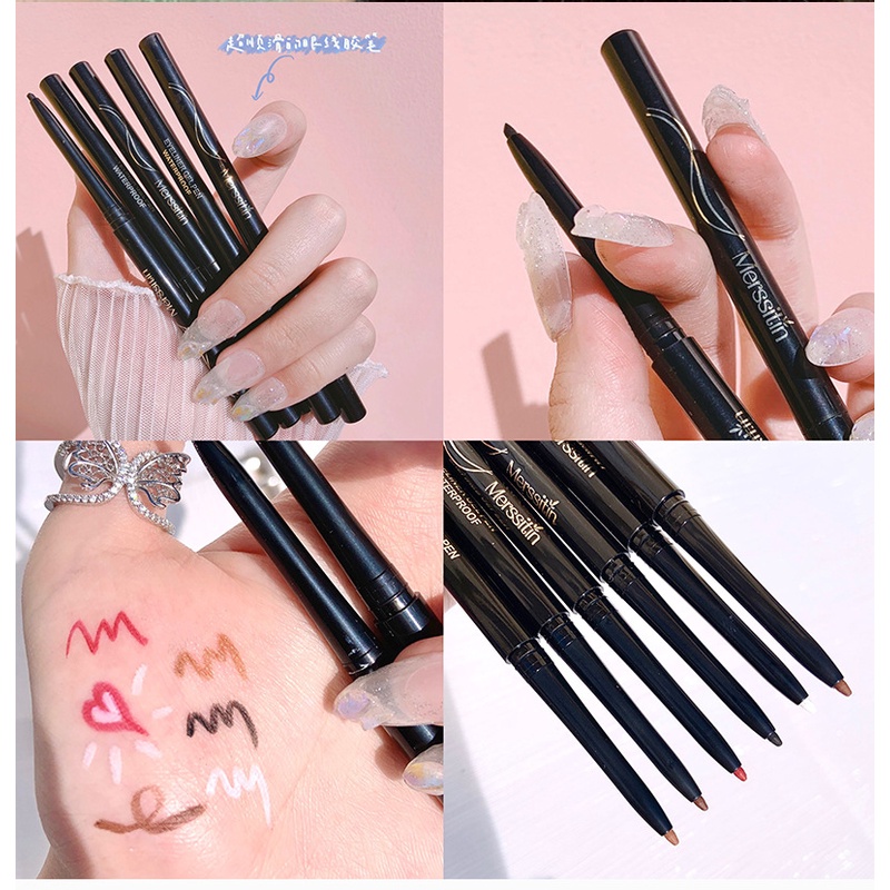 Bút Kẻ Mắt Dạng gel Merssitin Chống Nước Không Nhòe Lâu Trôi Dành Cho Người Mới Bắt Đầu