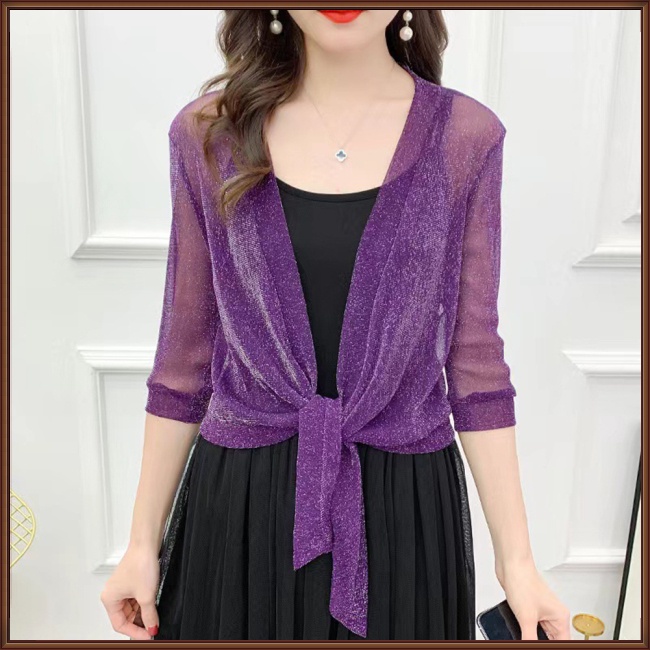 Áo Khoác Lưới Chống Nắng Màu Sắc Đơn Giản Dành Cho Nữ