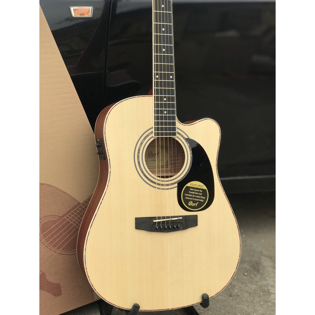 Guitar Acoustic Cort AD880 CE (tặng kèm phụ kiện)