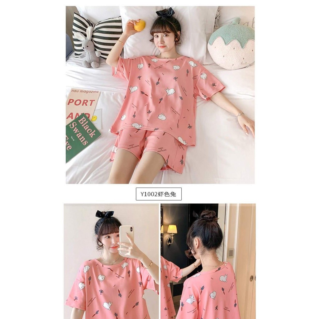 Đồ Bộ Nữ Mùa Hè Dễ Thương Nhiều Hình Nhiều Mẫu - Đồ Bộ Tay Ngắn Đủ Size BTTL103 | BigBuy360 - bigbuy360.vn