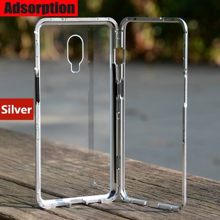 Casing Oneplus 7 OnePlus 6T Oneplus 6 5T 1+6T 1+6 1+7 Pro Case Magnetic Metal Frame Glass Cover