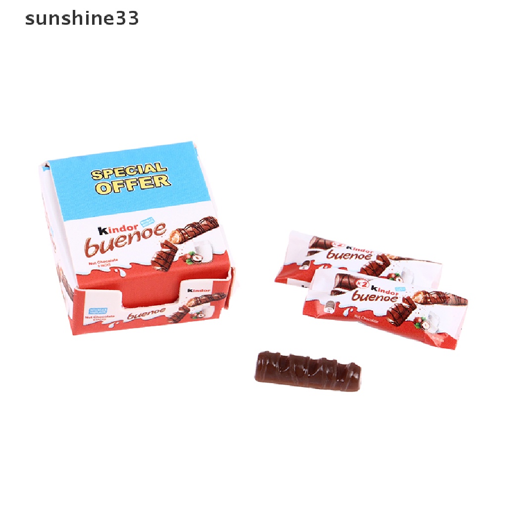 1 Bộ Mô Hình Đồ Ăn Vặt Sô Cô La Trang Trí Nhà Búp Bê Tỉ Lệ 1: 12