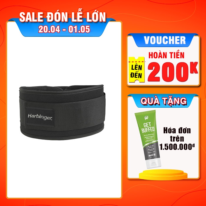 Đai Lưng Tập Gym Nam Harbinger  Foam Core Belt 5 Inch - Loại mềm