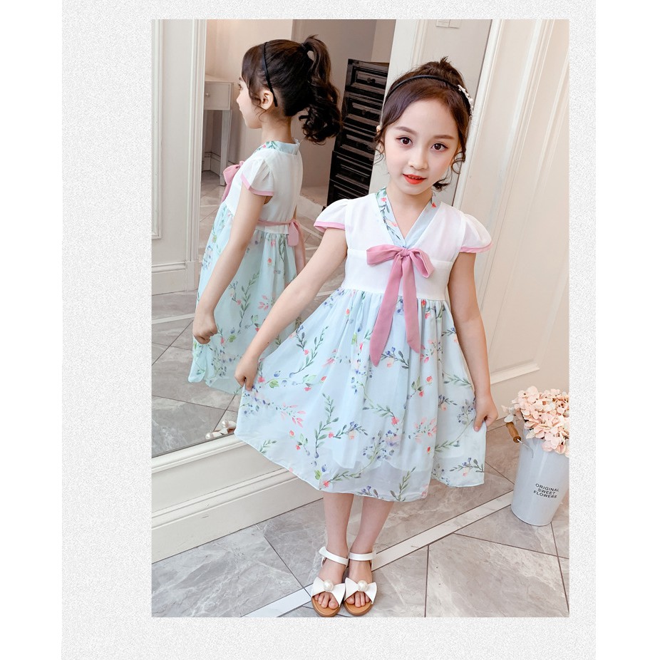 Váy cho bé gái dễ thương phong cách Hàn Quốc