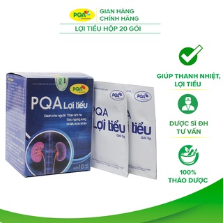 Lợi Tiểu PQA Giúp Thanh Nhiệt Lợi Tiểu, Hỗ Trợ Giảm Sỏi Thận Dùng Cho Người Bí Tiểu, Tiểu Khó Hộp 12 Gói