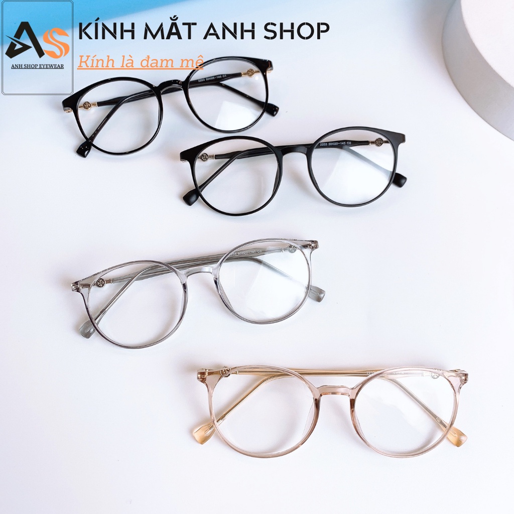 Gọng kính tròn mắt nhỏ thời trang nữ 2253A