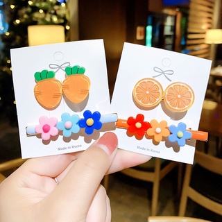 Set 2 Kẹp Tóc Trái Cây & Hoa