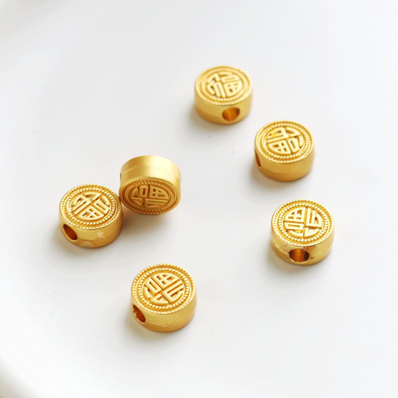 Túi Đồng 18k Hình Tròn 10mm Dùng Làm Trang Sức diy