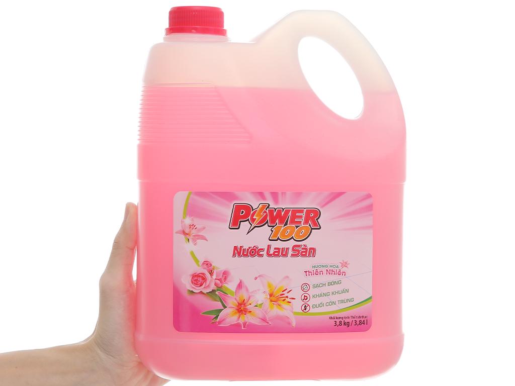 Nước lau sàn POWER100 Hương Hoa Thiên Nhiên 3.8kg