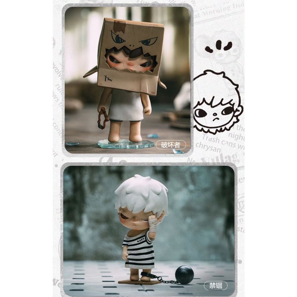 Popmart hirono little make bad series liên kết kiểu cơ bản